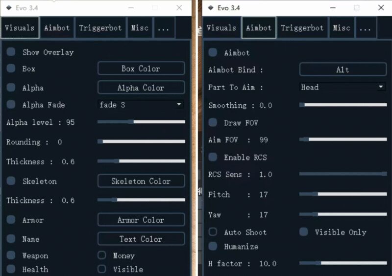 cs2-EVO v3.4自喵透视自动扳机-欢迎各位,本站专注于收集分享各种最新资源、技术教程、绿色软件、还有来自全网的网站模板、网站源码分享以及各种去广告软件下载小哥互联