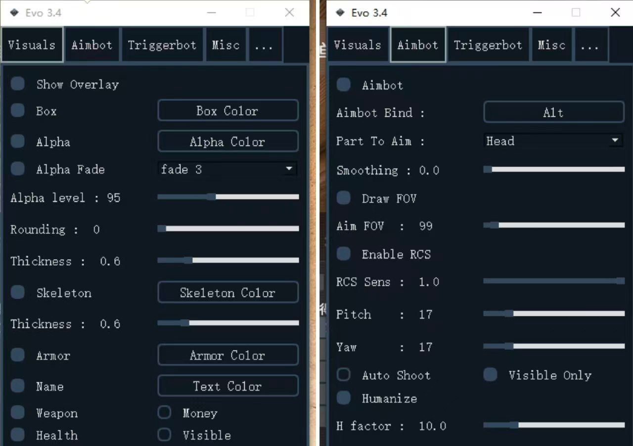 cs2-EVO v3.4自喵透视自动扳机-1