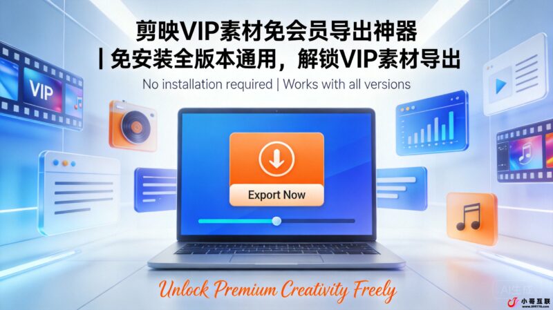 剪映VIP素材免会员导出神器｜免安装全版本通用，解锁VIP素材导出-欢迎各位,本站专注于收集分享各种最新资源、技术教程、绿色软件、还有来自全网的网站模板、网站源码分享以及各种去广告软件下载小哥互联
